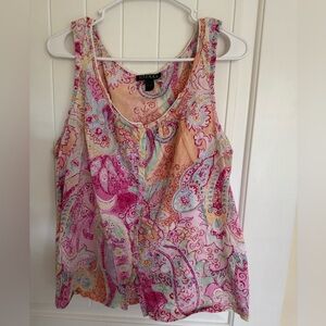 Ralph Lauren Women's Paisley Tank Top